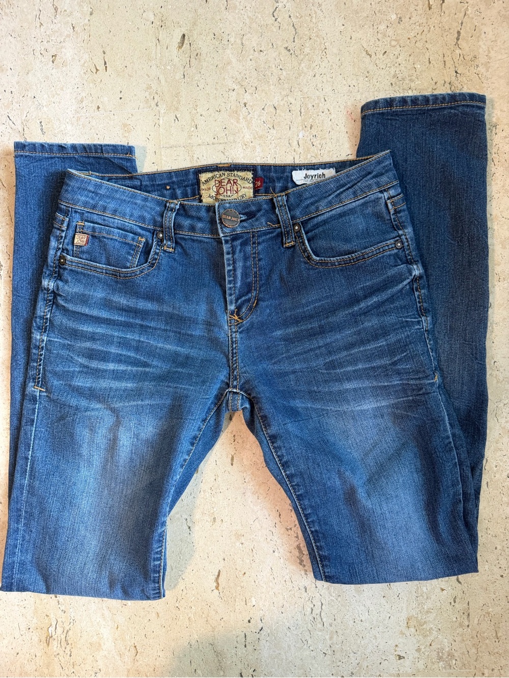 Dear John Vintage Y2K Joyrich Comfort Whiskered Skinny Jeans Women’s Size 2